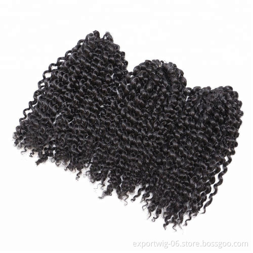 Wholesale Curly Crochet Extension Synthetic Marley Braid Ultra Hair Kinky Malibob dread Synthetic braids Crochet hair